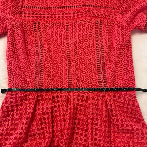 Michael Kors Red Lace Peplum Women’s Top- Size 0 - Picture 6 of 6